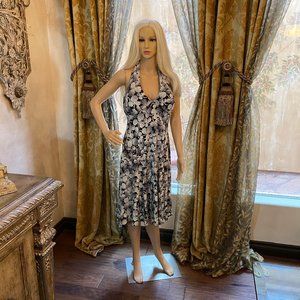 London Times Halter A Line Dress